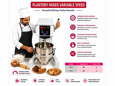Planetary Mixer Variable Speed
